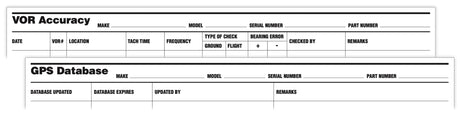 ASA Bordbuch Avionics Log