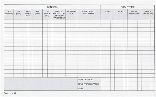 ASE Piloten-Flugbuch EASA