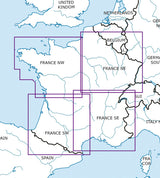 Rogers Data VFR Flugkarte Frankreich Nord West 1:500.000, laminiert