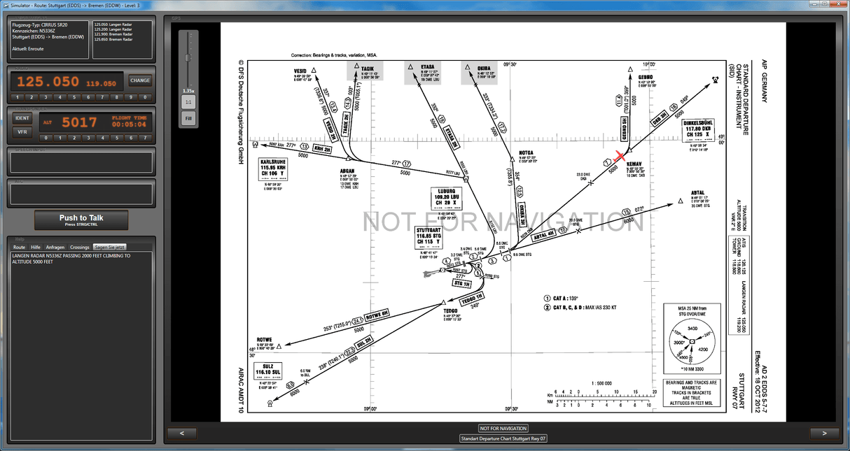 DFS IFR Sprechfunk Simulator