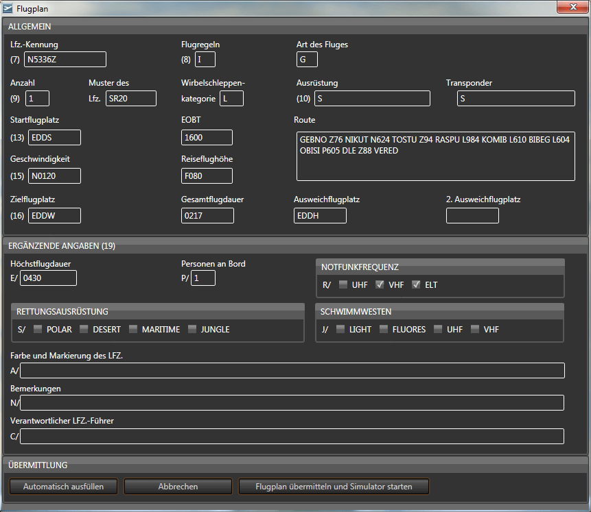 DFS IFR Sprechfunk Simulator