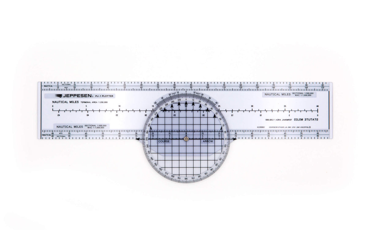 Jeppesen - Navigationslineal "PJ-1 Rotating Azimuth Plotter"