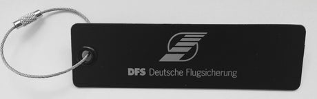 Koffer- / Gepäckanhänger mit DFS-Logo