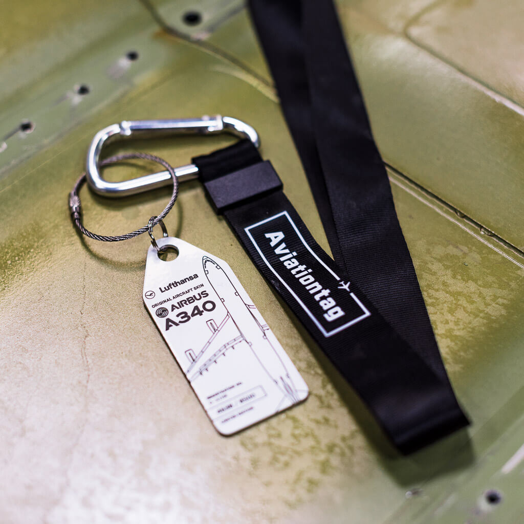 Original Aviationtag Schlüsselhalsband Lanyard
