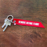 RBF-Originals Fähnchen-Schlüsselanhänger "Remove Before Flight" (Set 3 Stück)