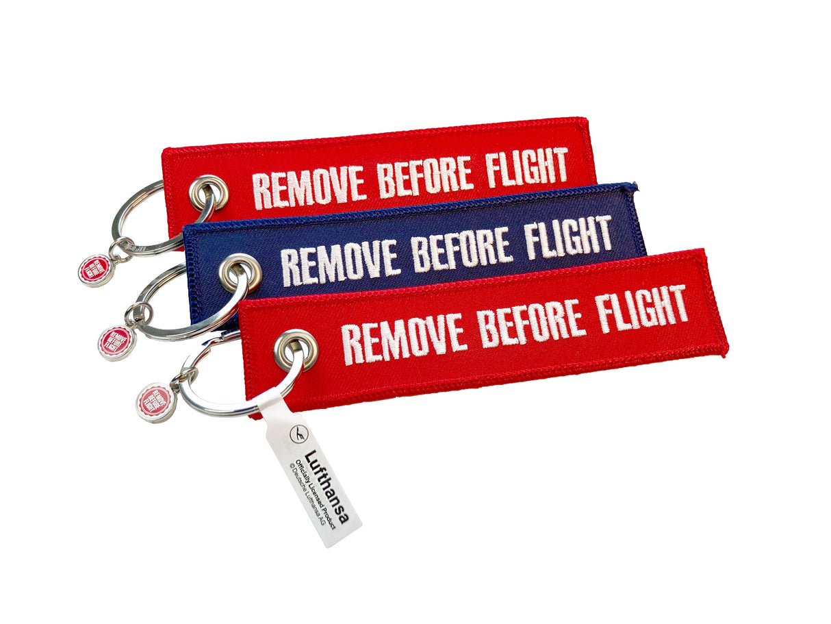 RBF Schlüsselanhänger "Lufthansa/Remove Before Flight" 3er-Set