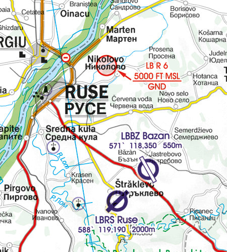 Rogers Data VFR Flugkarte Bulgarien 