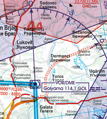 Rogers Data VFR Flugkarte Bulgarien 