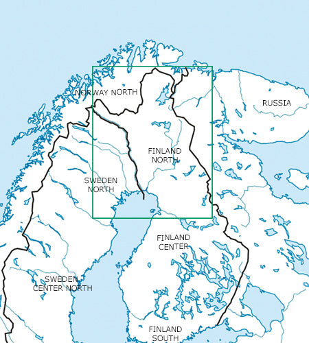 Rogers Data VFR Flugkarte Finnland Nord 