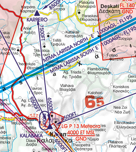 Rogers Data VFR Flugkarte Griechenland Nord 