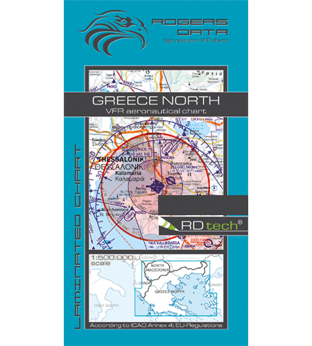 Rogers Data VFR Flugkarte Griechenland Nord 