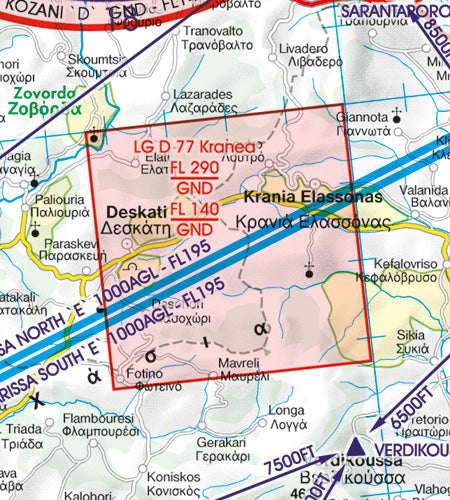 Rogers Data VFR Flugkarte Griechenland Nord 