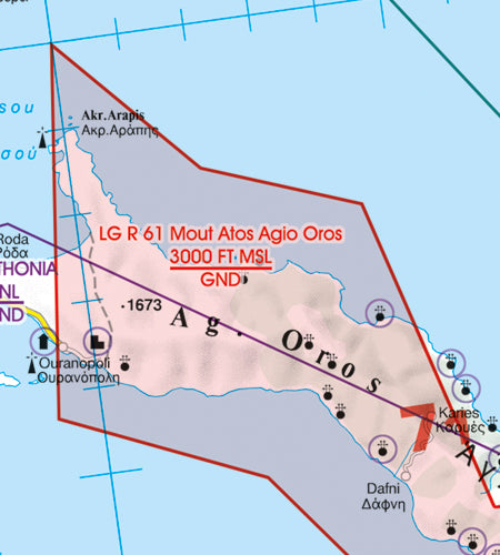 Rogers Data VFR Flugkarte Griechenland Nord 