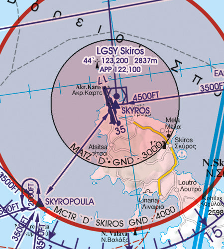 Rogers Data VFR Flugkarte Griechenland Nord 