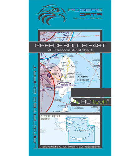 Rogers Data VFR Flugkarte Griechenland Süd Ost 
