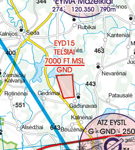 Rogers Data VFR Flugkarte Litauen