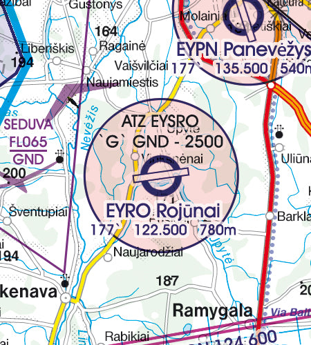 Rogers Data VFR Flugkarte Litauen
