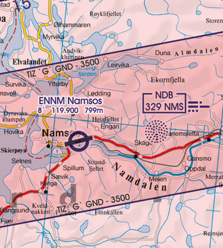 Rogers Data VFR Flugkarte Norwegen Nord 