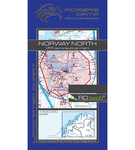 Rogers Data VFR Flugkarte Norwegen Nord 