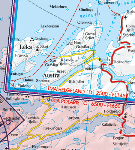 Rogers Data VFR Flugkarte Norwegen Süd 