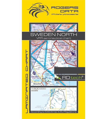 Rogers Data VFR Flugkarte Schweden Nord