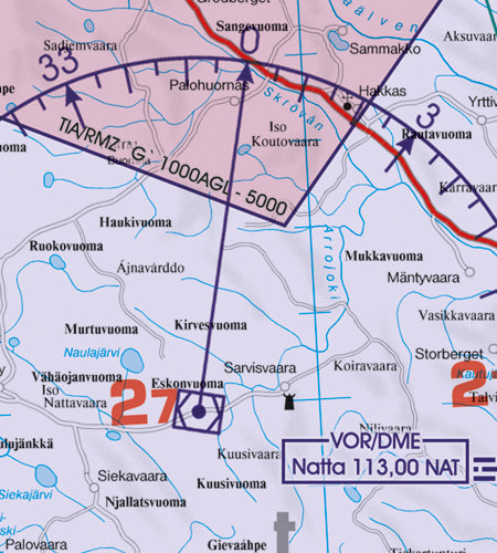 Rogers Data VFR Flugkarte Schweden Nord