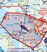 Rogers Data VFR Flugkarte  Schweden Süd 