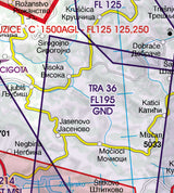 Rogers Data VFR ICAO Flugkarte Serbien