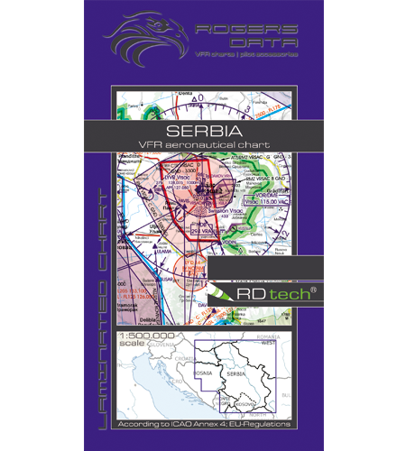 Rogers Data VFR ICAO Flugkarte Serbien