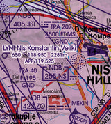 Rogers Data VFR ICAO Flugkarte Serbien