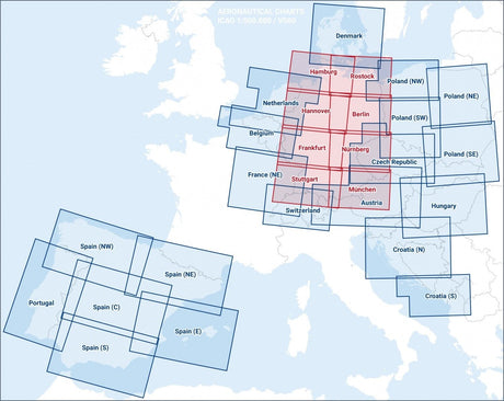 VFR Flugkarte - Visual 500 Niederlande 2019 (1:500.000)