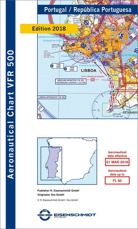 VFR Flugkarte 500 Portugal 2019 (1:500.000)