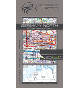 Rogers Data VFR Flugkarte Deutschland Nord 1:500.000, laminiert