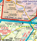 Rogers Data - VFR Flugkarte Frankreich Süd Ost 1:500.000, laminiert