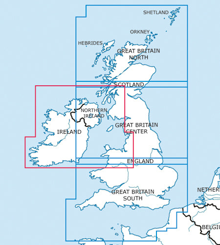 Rogers Data - VFR Flugkarte Großbritannien Nord 1:500.000, laminiert