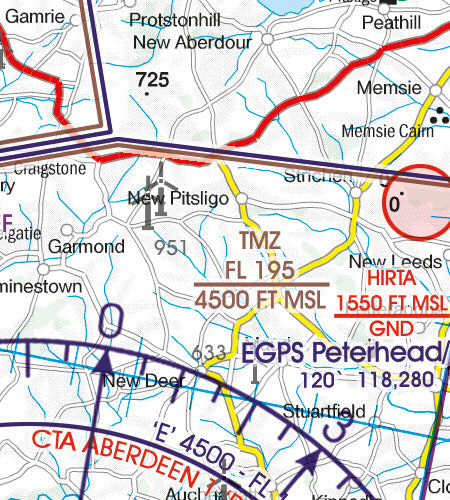 Rogers Data - VFR Flugkarte Großbritannien Nord 1:500.000, laminiert