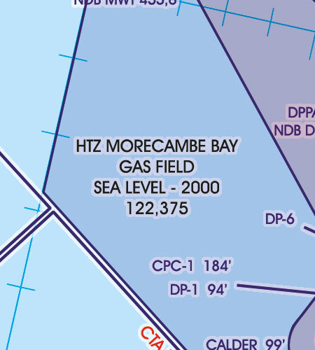 Rogers Data - VFR Flugkarte Großbritannien Nord 1:500.000, laminiert