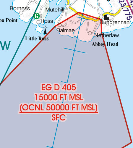 Rogers Data - VFR Flugkarte Großbritannien Nord 1:500.000, laminiert