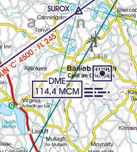 Rogers Data VFR Flugkarte Irland 1:500.000, laminiert