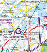 Rogers Data VFR Flugkarte Irland 1:500.000, laminiert