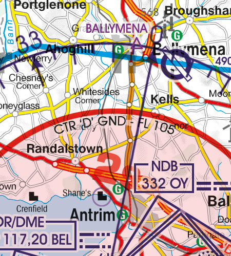 Rogers Data VFR Flugkarte Irland 1:500.000, laminiert