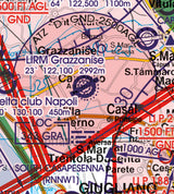 Rogers Data VFR Flugkarte Italien West 1:500.000, laminiert