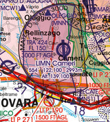 Rogers Data VFR Flugkarte Italien West 1:500.000, laminiert