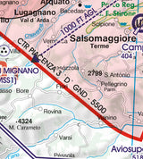 VFR Flugkarte Italien Zentrum 1:500.000, laminiert