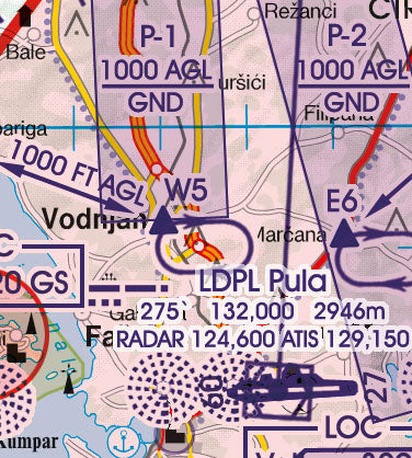 Rogers Data - VFR Flugkarte Kroatien, Bosnien & Herzegowina 1:500.000