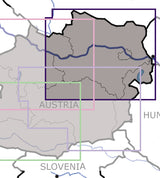 Rogers Data - VFR Flugkarte Niederösterreich & Wien 1:200.000, laminiert