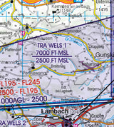 Rogers Data VFR Flugkarte Österreich 1:500.000, laminiert