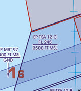 Rogers Data VFR Flugkarte Polen Nord 1:500.000, laminiert