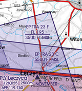 Rogers Data VFR Flugkarte Polen Süd Ost 1:500.000, laminiert