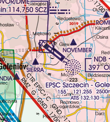 Rogers Data VFR Flugkarte Polen Süd West 1:500.000, laminiert